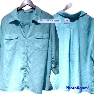 Notations Button Up blouse